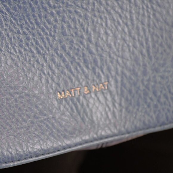 Matt and Nat Demi Dwell Crossbody Purse Vegan Leather Royal Blue - Picture 5 of 11